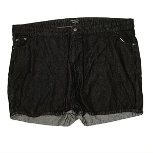 Wednesday's Girl Black Denim Plus Shorts